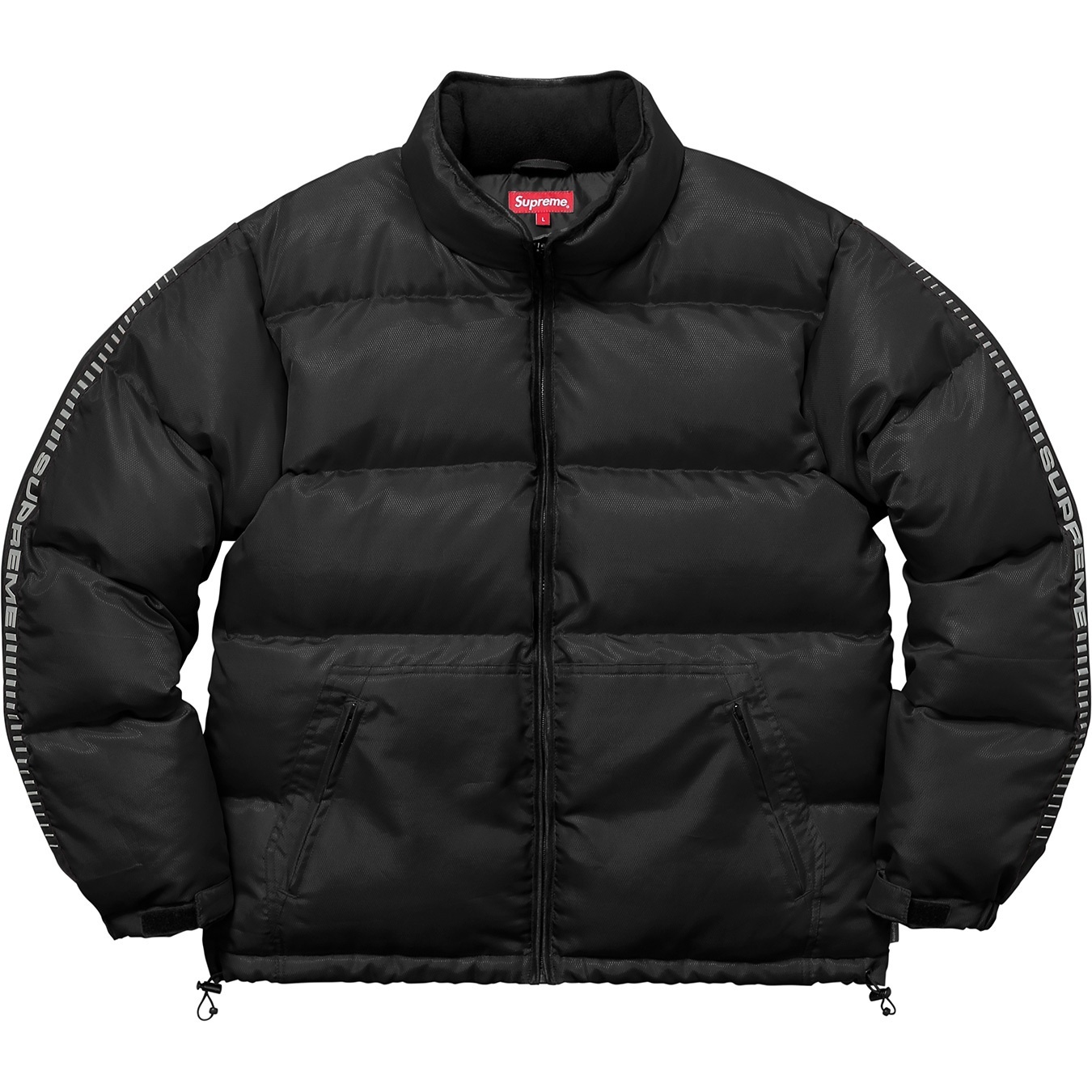 Reflective Sleeve Logo Puffy Jacket view 8